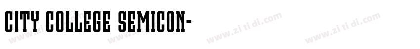 City College SemiCon字体转换